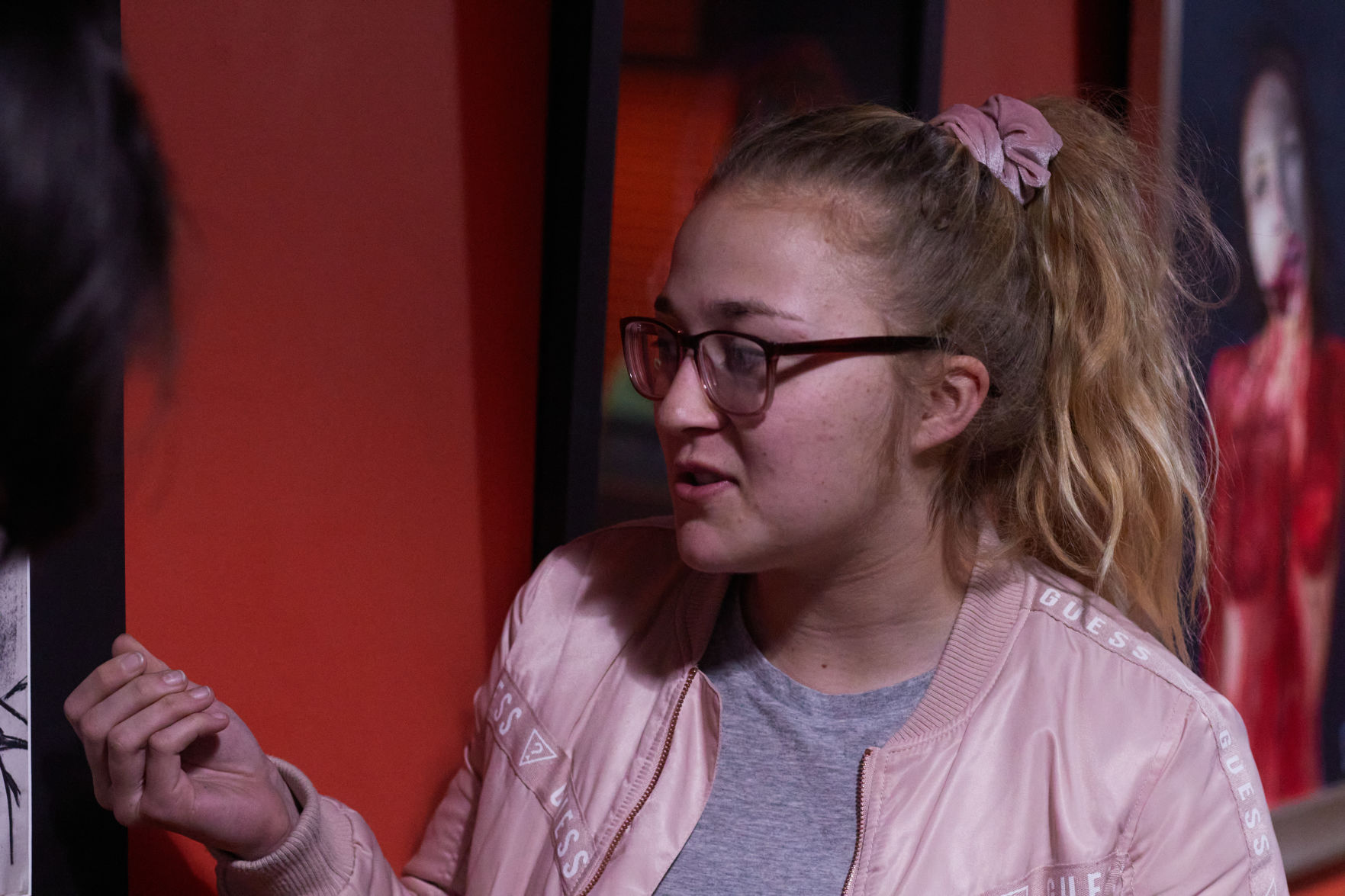 Anne-Marie talking